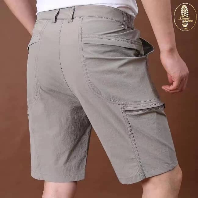 Light Grey Safari Shorts